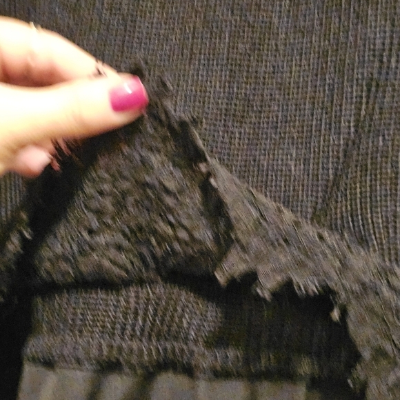 ⭐️40% Off⭐️ Lauren Ralph Lauren Black Layered Lace Sweater - Picture 6 of 9